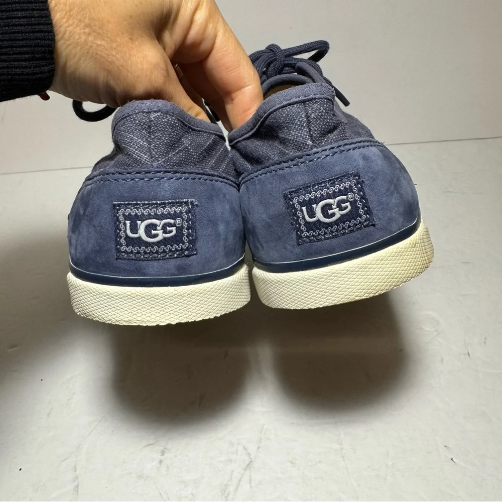 UGG HALLY LOW TOP FASHION SNEAKERS -NIGHT BLUE CANVAS WOMEN'S SZ US 10